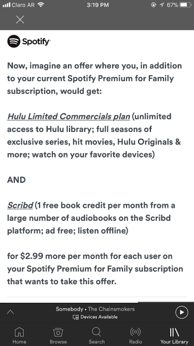 Is hulu free for spotify users free