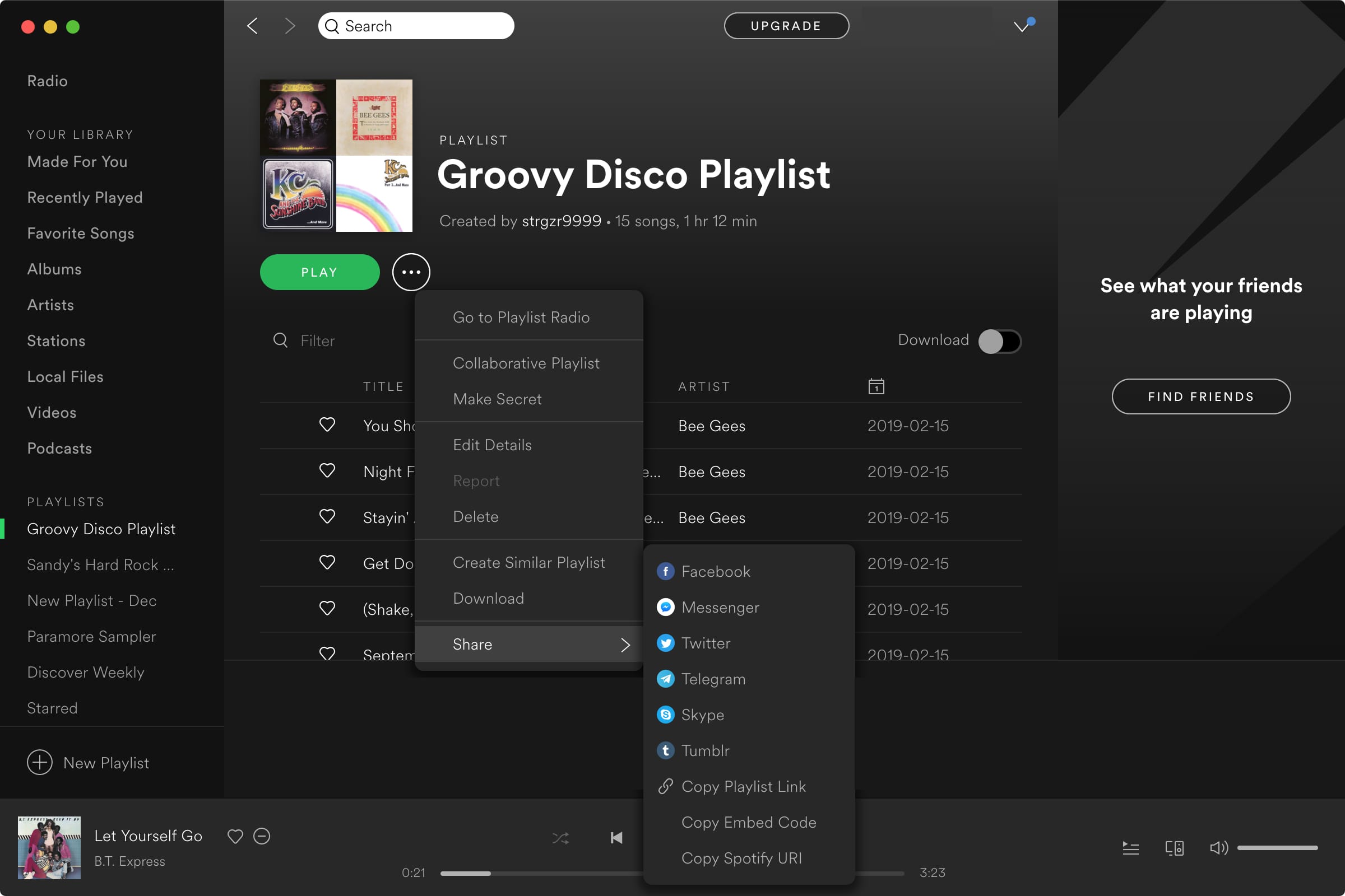Create playlist on spotify free